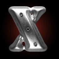 vector metal construction figure x N2