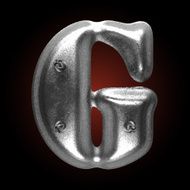 vector metal construction figure g N2
