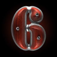 vector metal and wood figure 6