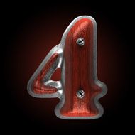 vector metal and wood figure 4 N2