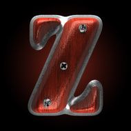 vector metal and wood figure z N2