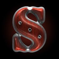 vector metal and wood figure s