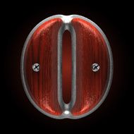 vector metal and wood figure o N2
