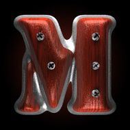 vector metal and wood figure m N3