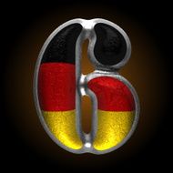 Vector Germany metal figure 6 N2