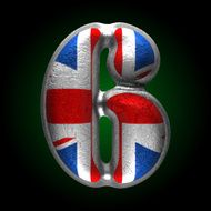 Vector Great Britain metal figure 6 N2