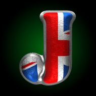Vector Great Britain metal figure j N2