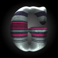 vector colored clay letter g N2
