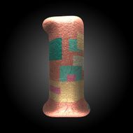 vector colored clay letter 1 N6