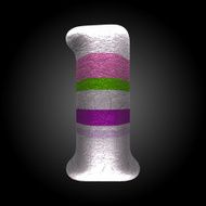 vector colored clay letter 1 N7