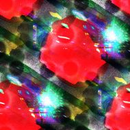 art red green seamless texture background watercolor abstract
