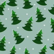 Winter forest seamless pattern N10