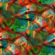 art avant-garde background hand green red paint seamless wallpa