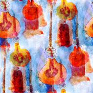 abstract seamless blue red light texture watercolor brush stro