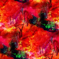 abstract avant-garde red seamless wallpaper watercolor art hand N2