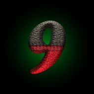 vector wool letter N2