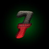 vector wool letter N3