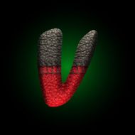 vector wool letter N11