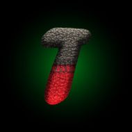 vector wool letter N12