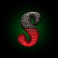 vector wool letter N13