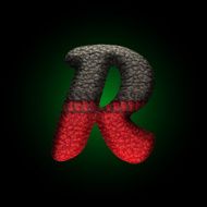 vector wool letter N14