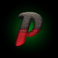 vector wool letter N15