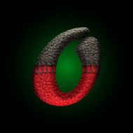 vector wool letter N16