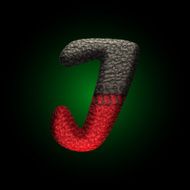 vector wool letter N20