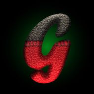 vector wool letter N22