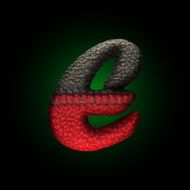 vector wool letter N24