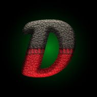 vector wool letter N25