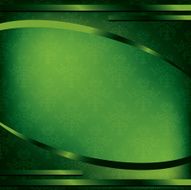 decorative frame with green pattern