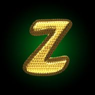 vector golden letter N9