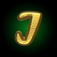 vector golden letter N24