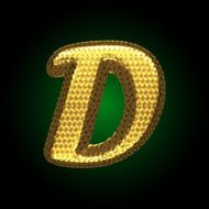 vector golden letter N29
