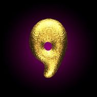 vector golden figure N2