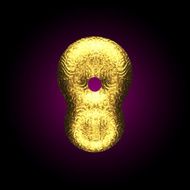 vector golden figure N3
