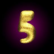 vector golden figure N6