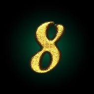 vector golden figure N35