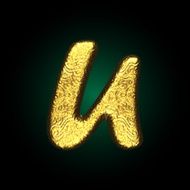 vector golden figure N45