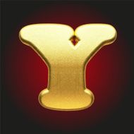 vector golden letter N33