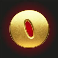 vector golden letter N38