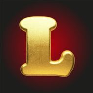 vector golden letter N40