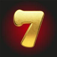 vector golden letter N49