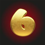 vector golden letter N50