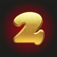 vector golden letter N52