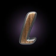 vector metal and wood figure