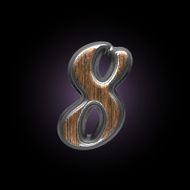vector metal and wood figure N3