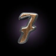 vector metal and wood figure N4