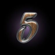 vector metal and wood figure N6